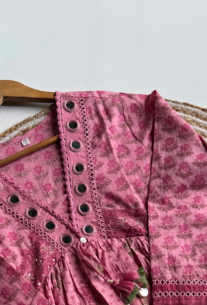 A1739 Pure Cotton Angarkha Suit