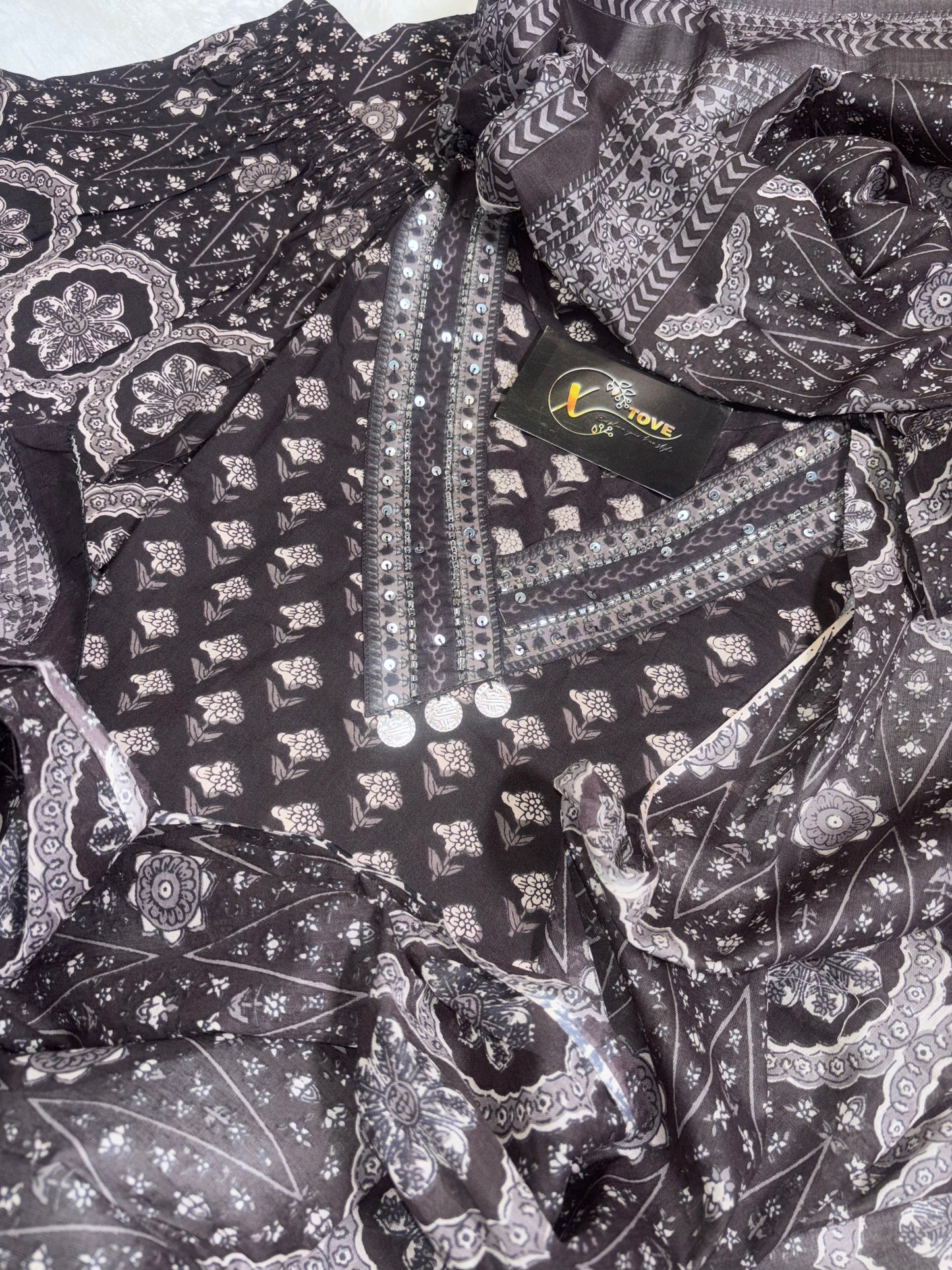 A1714 Pure Cotton Afgani Suit