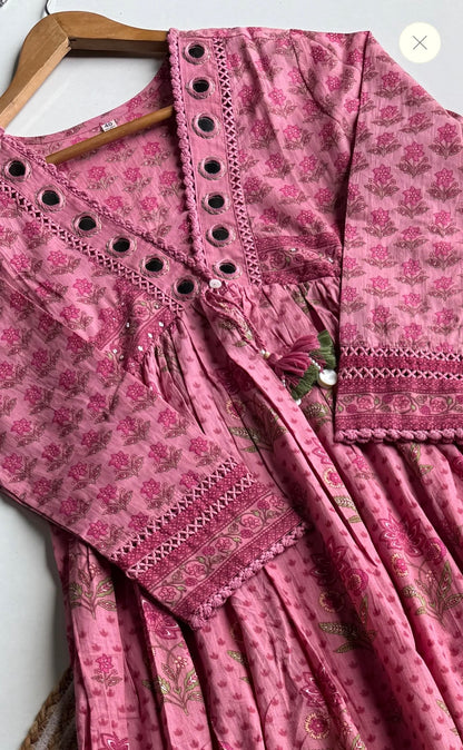 A1739 Pure Cotton Angarkha Suit
