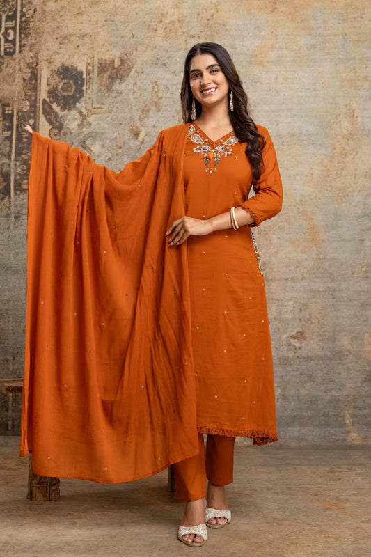 A1821 Mahika Mulmul Cotton Suit