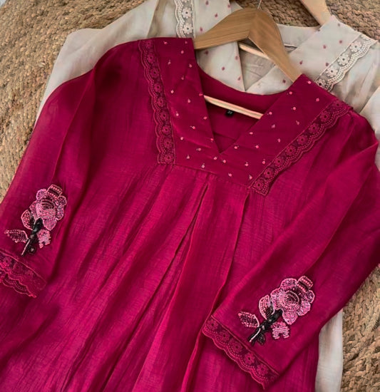 B2012 Mul Chanderi Designer Suit