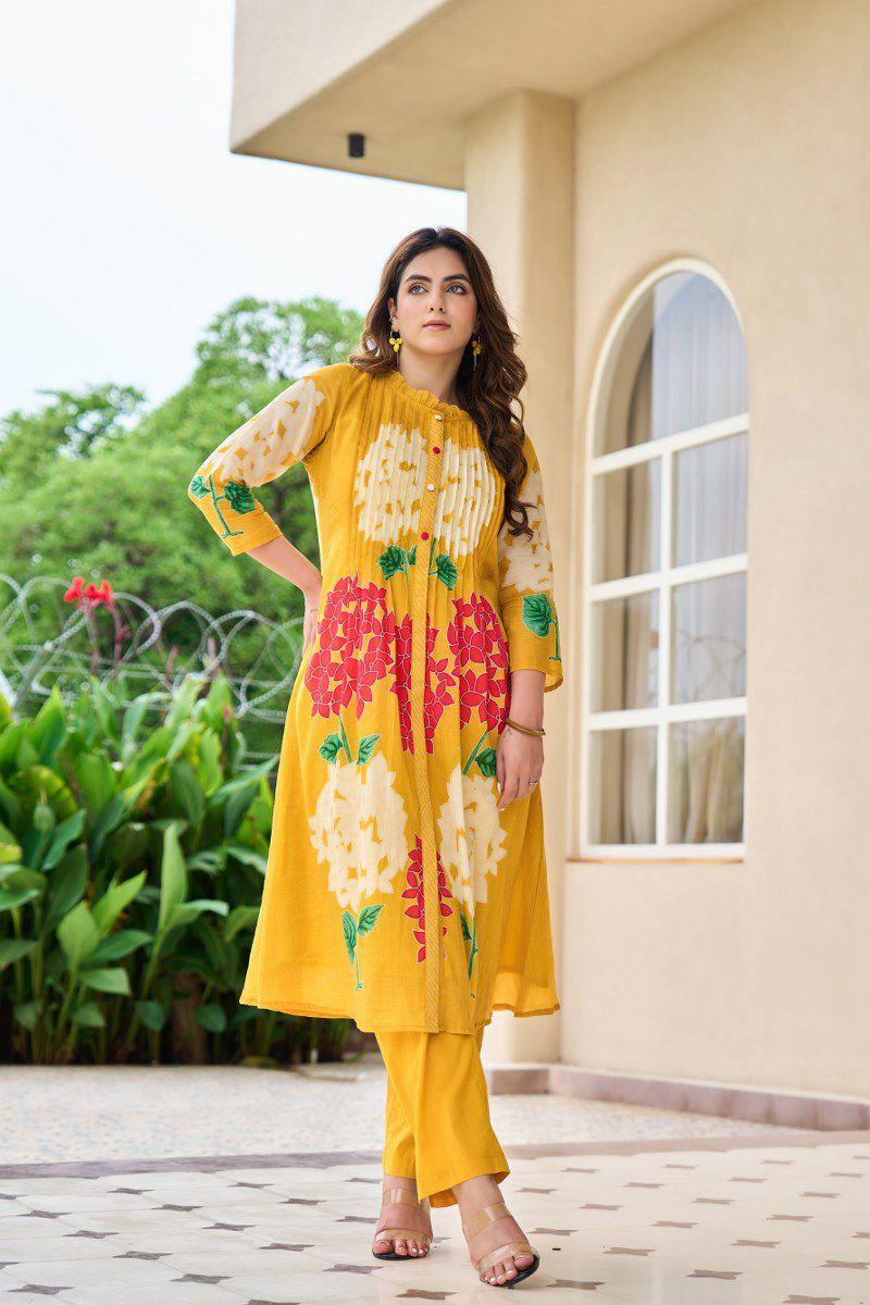 A1726 Pure Mul Cotton Two Piece Set