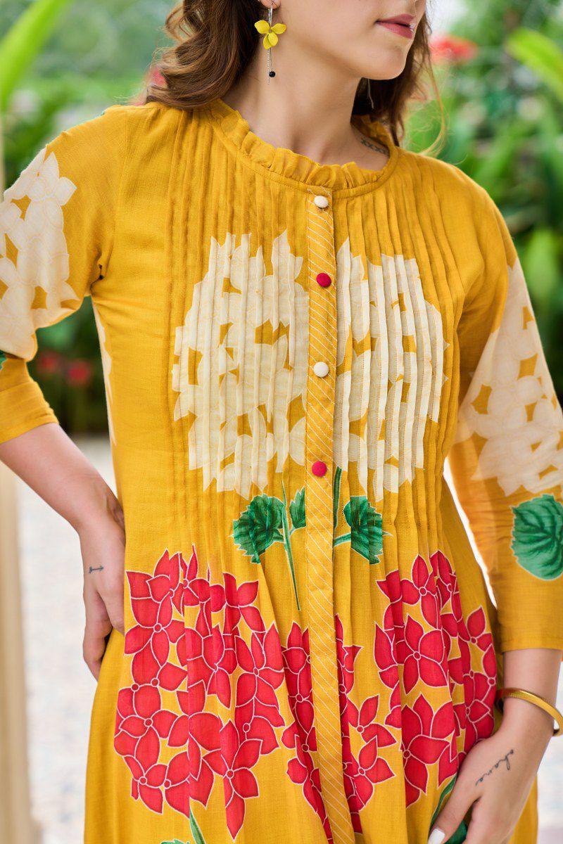 A1726 Pure Mul Cotton Two Piece Set