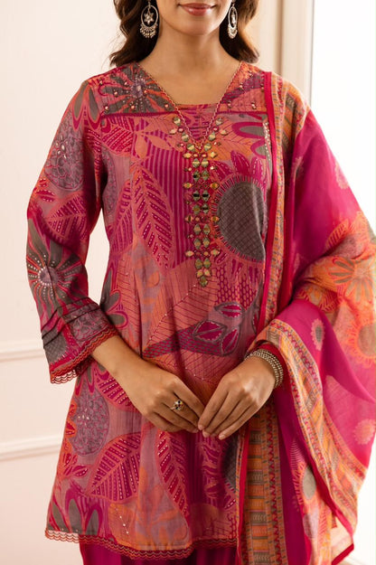 B2057 Modal Muslin Farshi Salwar Set