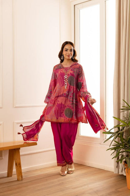 B2057 Modal Muslin Farshi Salwar Set