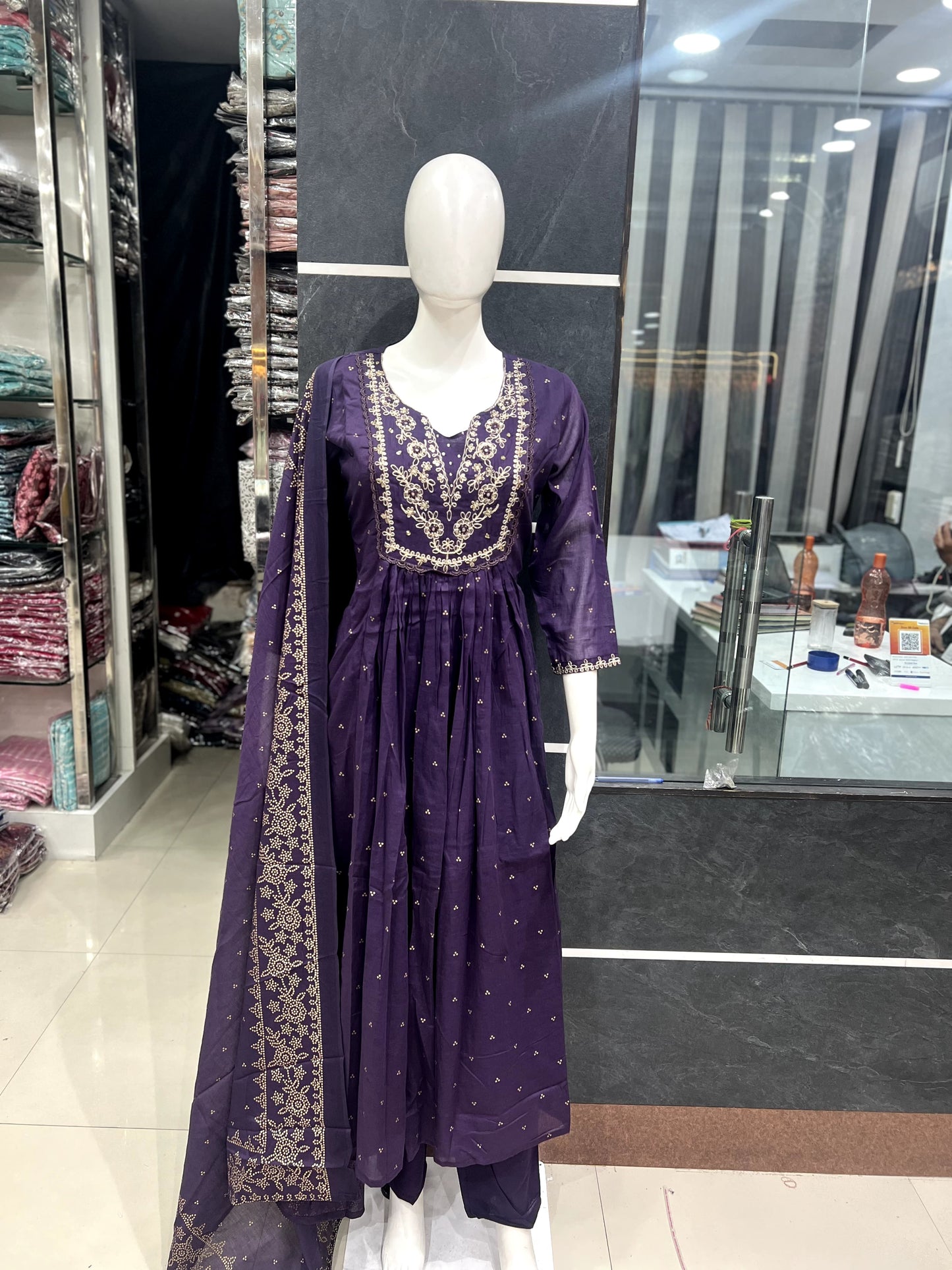A1683 Mul Cotton Designer Suit