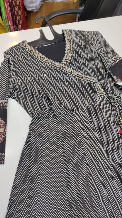 A1691 Pure Cotton Angarkha Suit