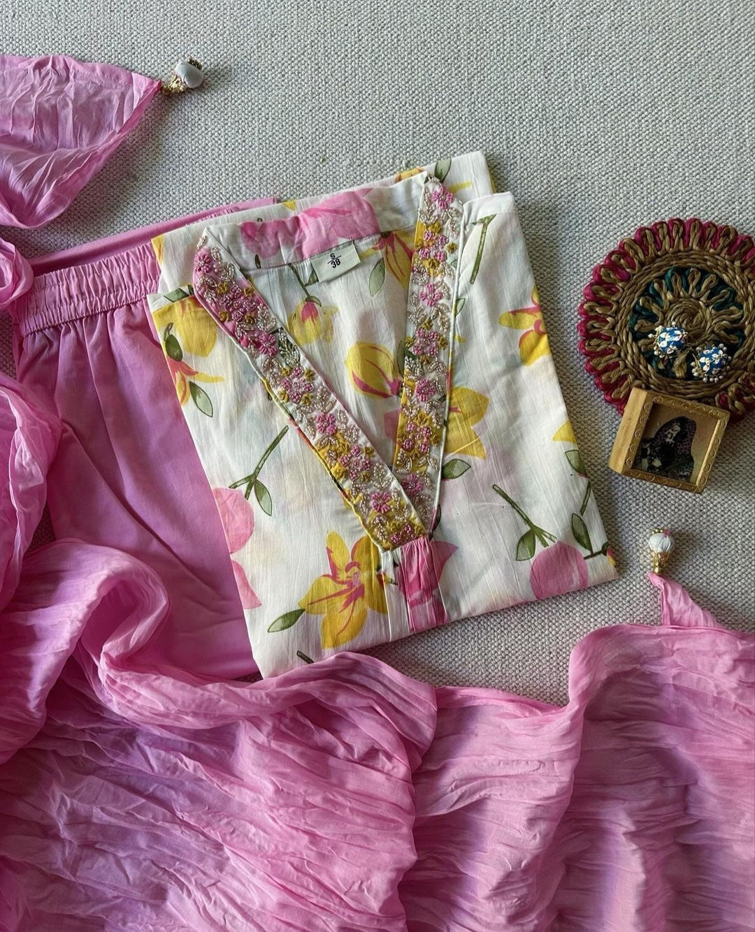 [PINK]Pure Cotton Three Piece Suit